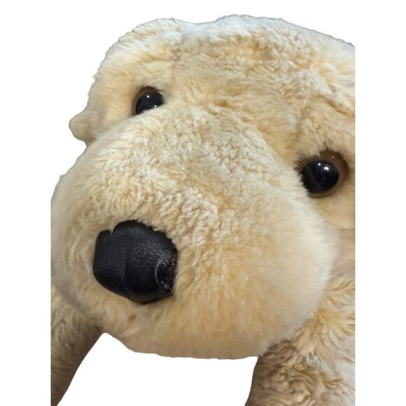 Aurora Golden Yellow Lab Retriever Dog 28" Long Plush Stuffed Animal Realistic - Picture 4 of 11